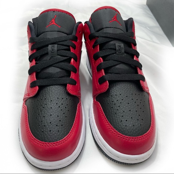AIR JORDAN 1 LOW GYM RED / BLACK - Picture 7 of 14